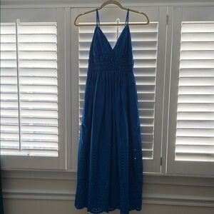 Jcrew size 0 Blue Sleeveless Maxi Dress